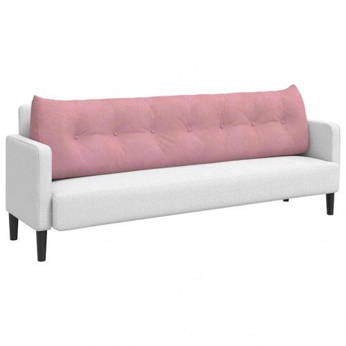 Rygpude Lyserød 200 x 24 x 50 cm Fløjl