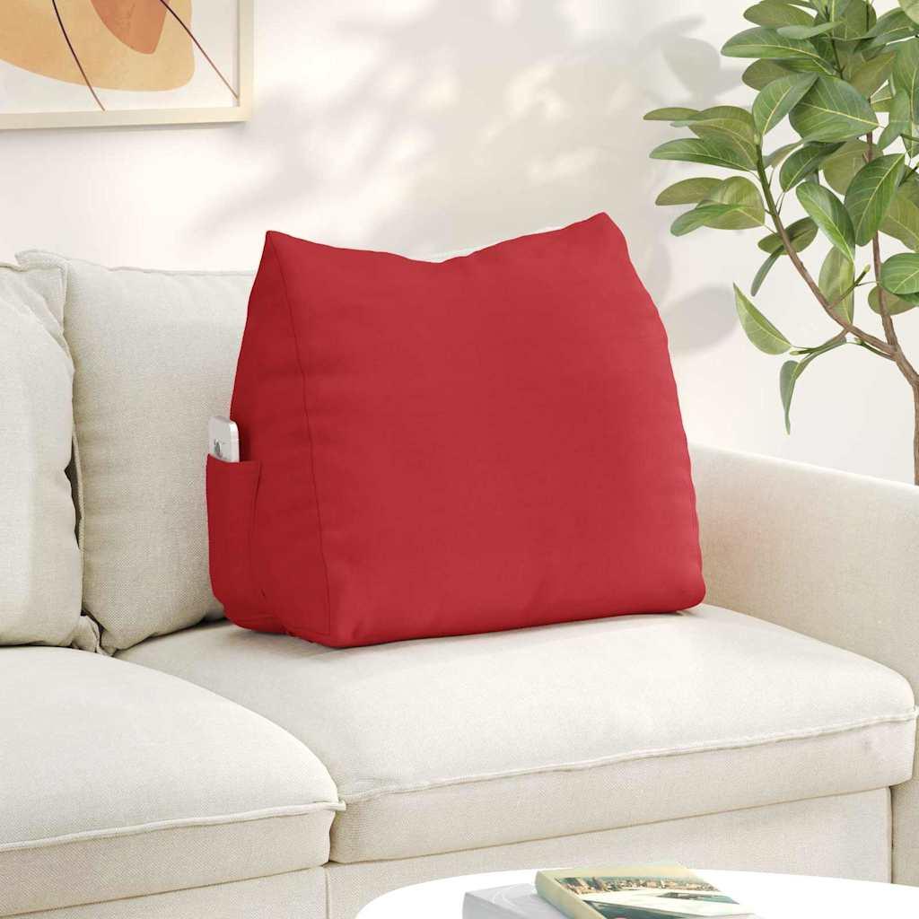 Rygpude RÃ¸d 60 x 20 x 50 cm Stof