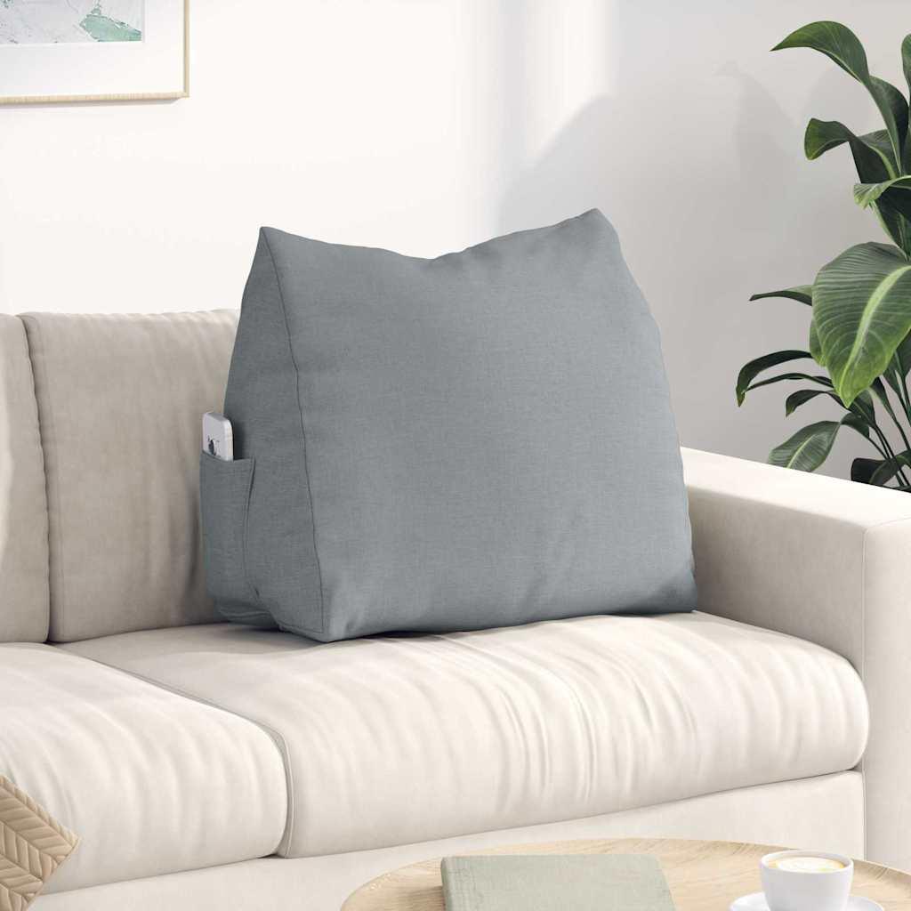 Rygpude LysegrÃ¥ 60 x 20 x 50 cm Stof