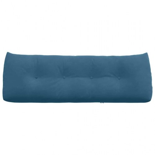 Rygpude Blå 140 x 24 x 50 cm Fløjl