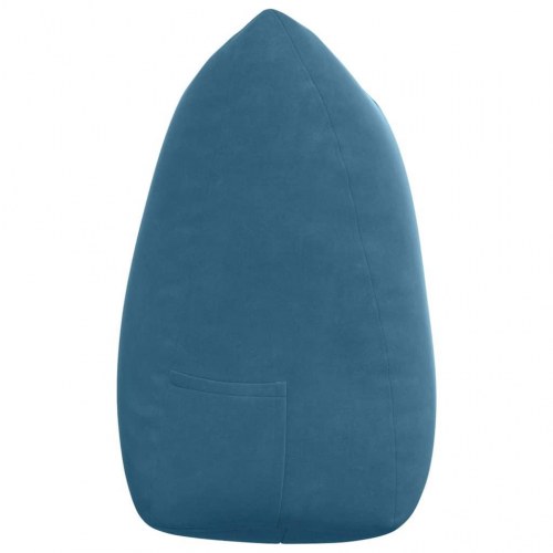 Rygpude Blå 140 x 24 x 50 cm Fløjl