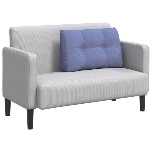 Rygpude Jeans blå 80 x 24 x 50 cm Stof