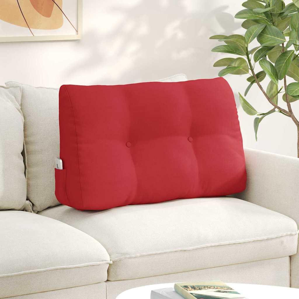Rygpude RÃ¸d 80 x 24 x 50 cm Stof