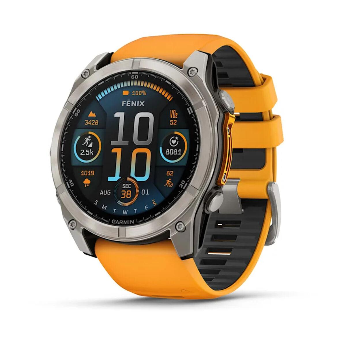 Smartwatch Garmin Fénix 8 AMOLED - Orange, 1,4" (Ø 50 mm)