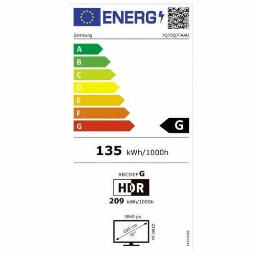 Smart TV Samsung 75" QLED 4K Ultra HD HDR (TQ75Q7F)