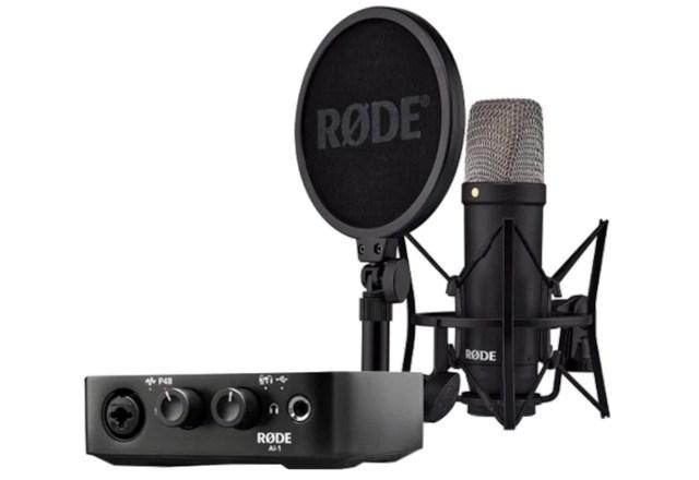 Mikrofon sæt RØDE NT1 Signature Black + AI‑1 Studio Kit MK2 - komplet studiepakke billede