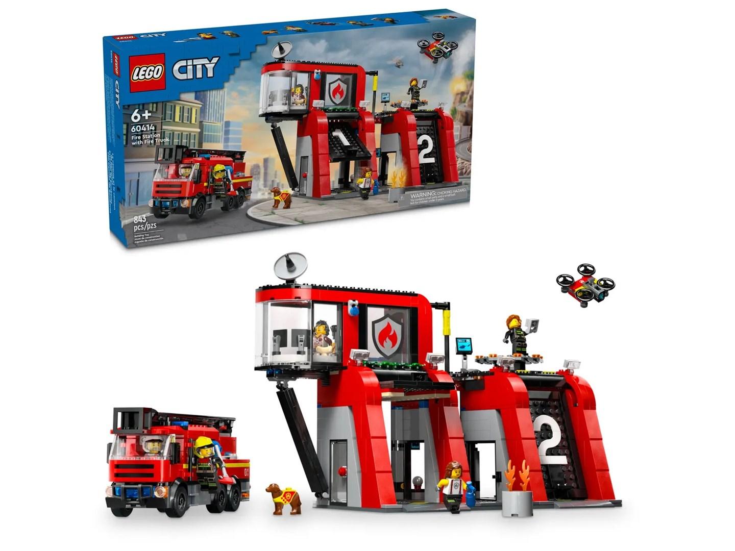 LEGO byggeri – LEGO City 60414 Brandstation med brandbil