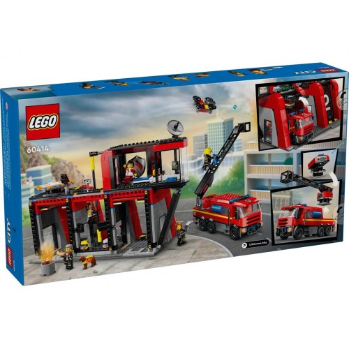 LEGO byggeri – LEGO City 60414 Brandstation med brandbil
