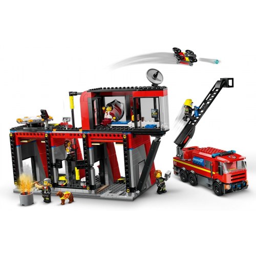 LEGO byggeri – LEGO City 60414 Brandstation med brandbil