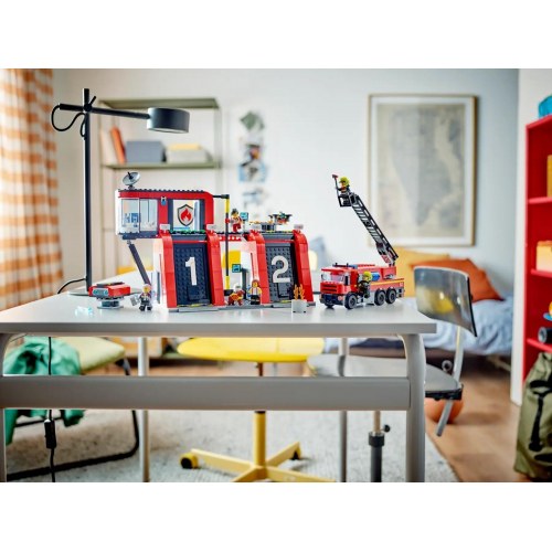 LEGO byggeri – LEGO City 60414 Brandstation med brandbil