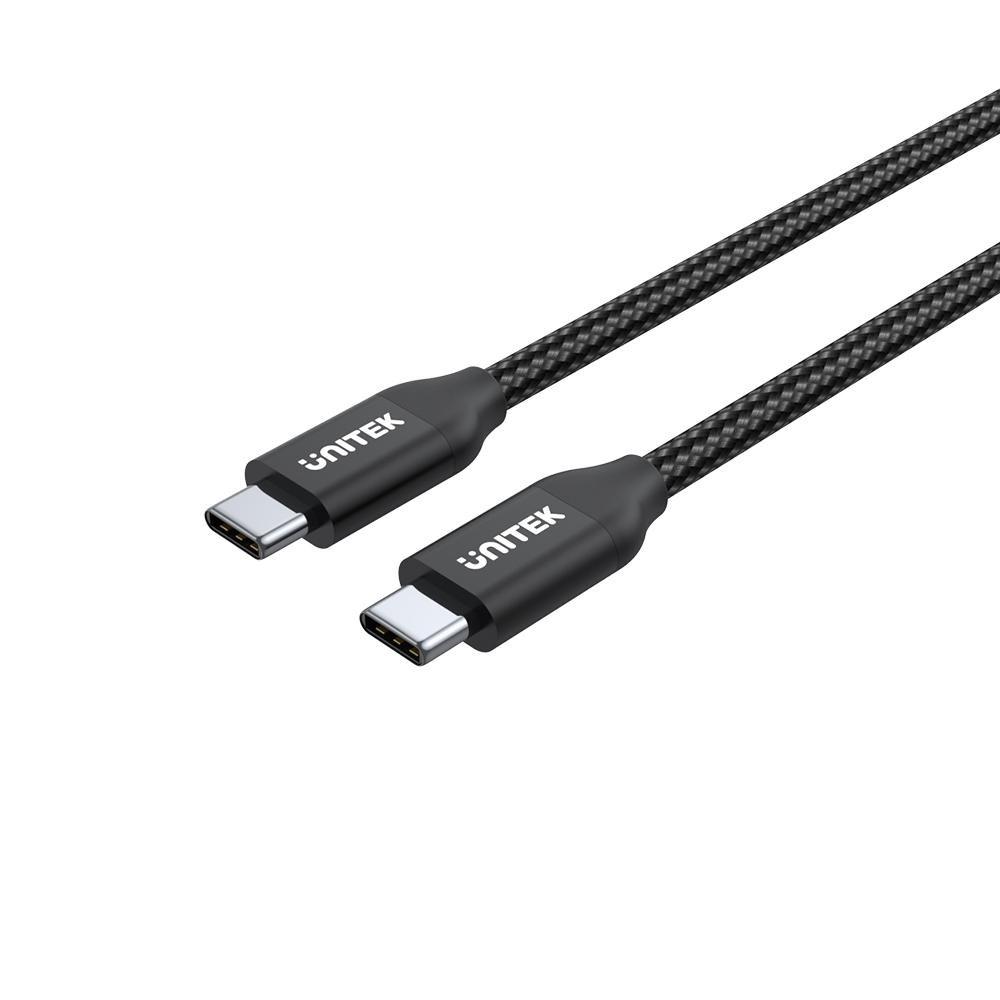 USB-C kabel 2 m - UNITEK, sort billede