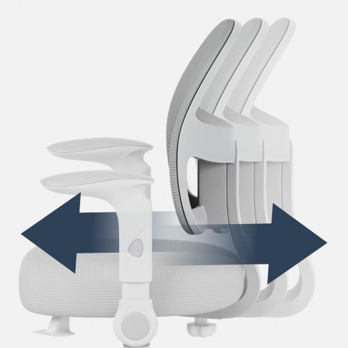 Kontorstol til børn MARK ADLER Junior 5.0 – grå, drejestol