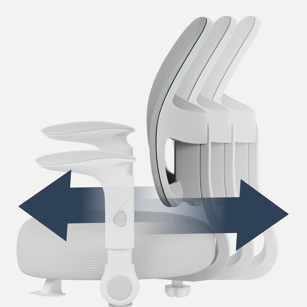 Kontorstol til børn MARK ADLER Junior 5.0 grå, drejestol