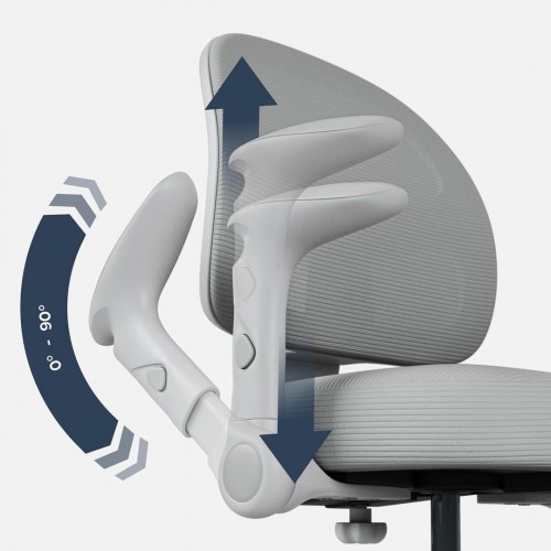 Kontorstol til børn MARK ADLER Junior 5.0 – grå, drejestol