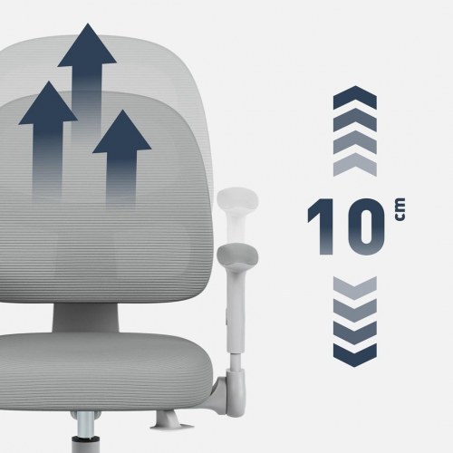 Kontorstol til børn MARK ADLER Junior 5.0 – grå, drejestol