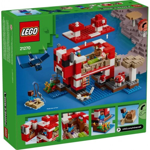 LEGO Minecraft 21270 Mooshroom-huset byggesæt (8+, 500 dele)