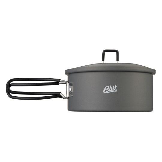 ESBIT PT1100HA, Pot, Aluminium, 1,1 L, Aluminium, Sort, Sort, 18/8