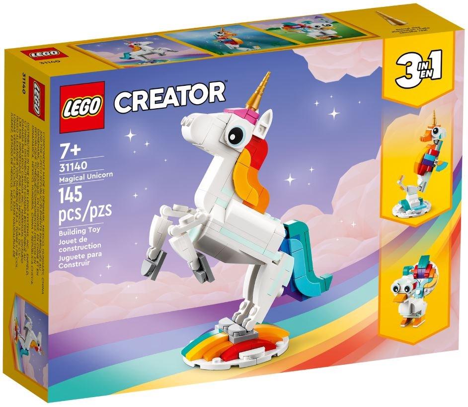 LEGO Creator 3-i-1 Magisk Enhjørning (31140) - 145 dele