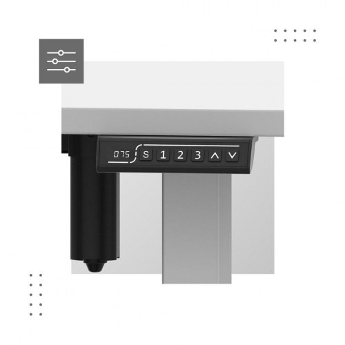 Hæve-/sænkebord MARK ADLER Electric Desk MA‑Leader 7.6 - Hvid