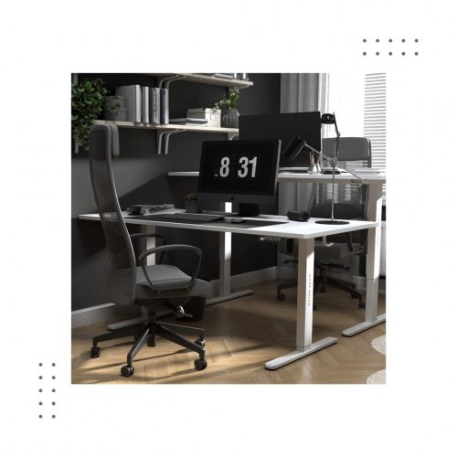 Hæve-/sænkebord MARK ADLER Electric Desk MA‑Leader 7.6 - Hvid