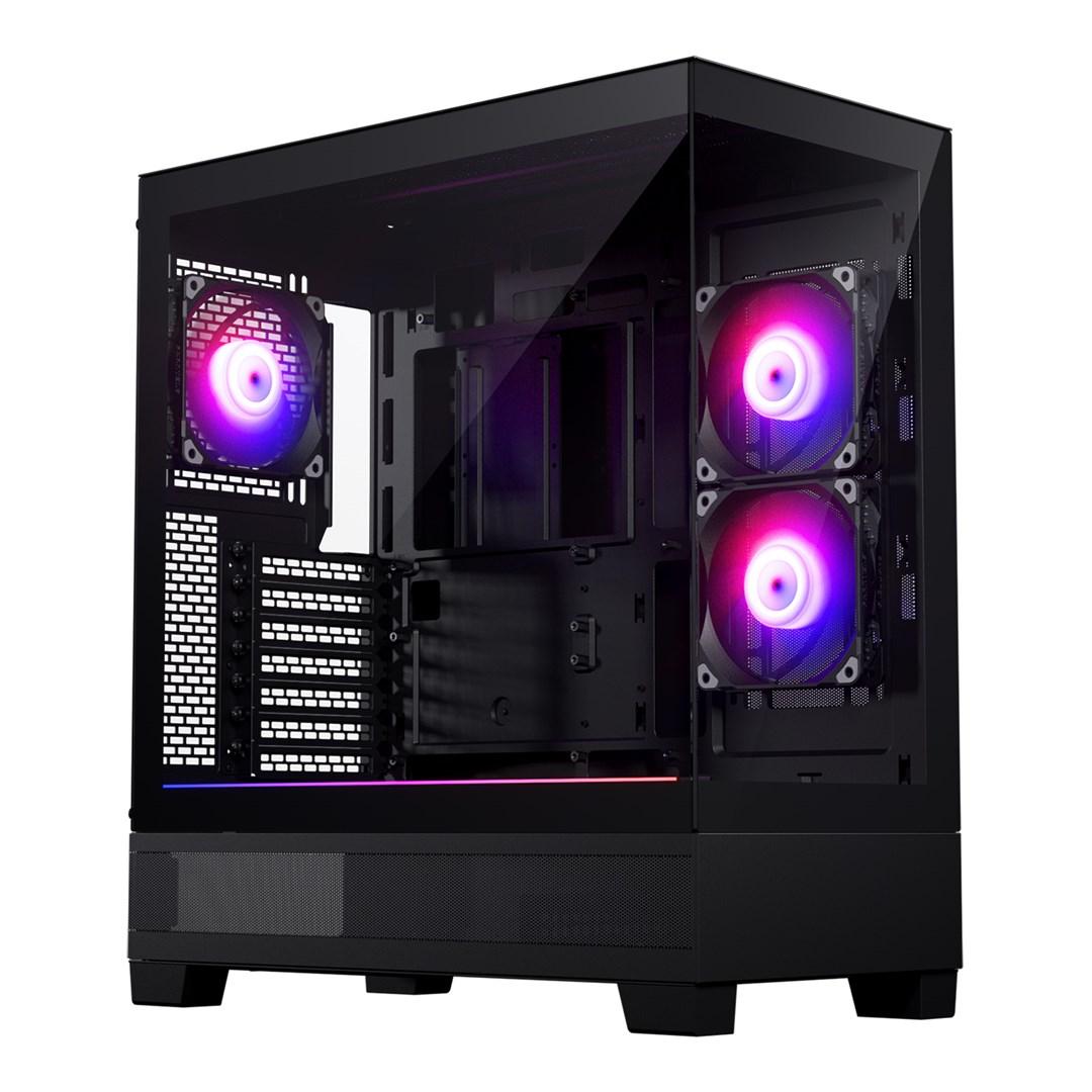 PC kabinet Phanteks XT View Mid Tower - sort billede