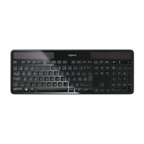Trådløst tastatur Logitech K750 solcelledrevet (fuld størrelse)