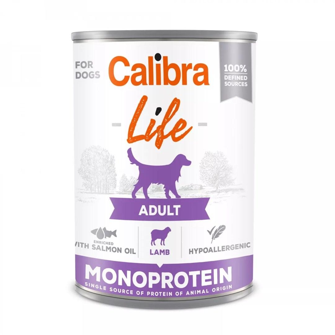 Hundefoder vÃ¥dfoder Calibra Life Adult Monoprotein Lam 400 g