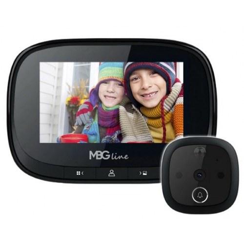 Dørspion med kamera MBG line SF55 Black Edition