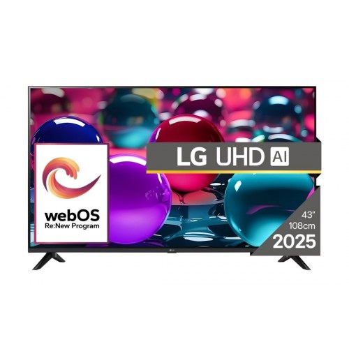 4K Smart TV LG UHD AI 43" (43UA73003LA) – 2025, sort