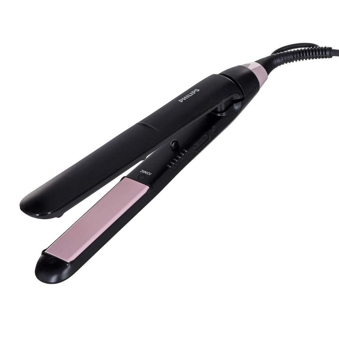 Glattejern Philips Essential ThermoProtect - keramiske keratinplader, sort/rosa billede