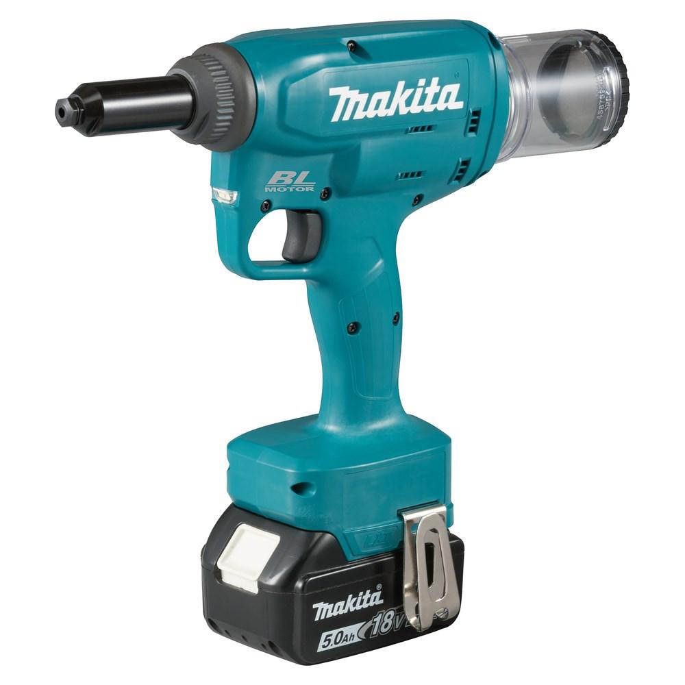 Nittepistol Makita DRV150ZJ 18 V - 2,4-4,8 mm, 10 kN billede