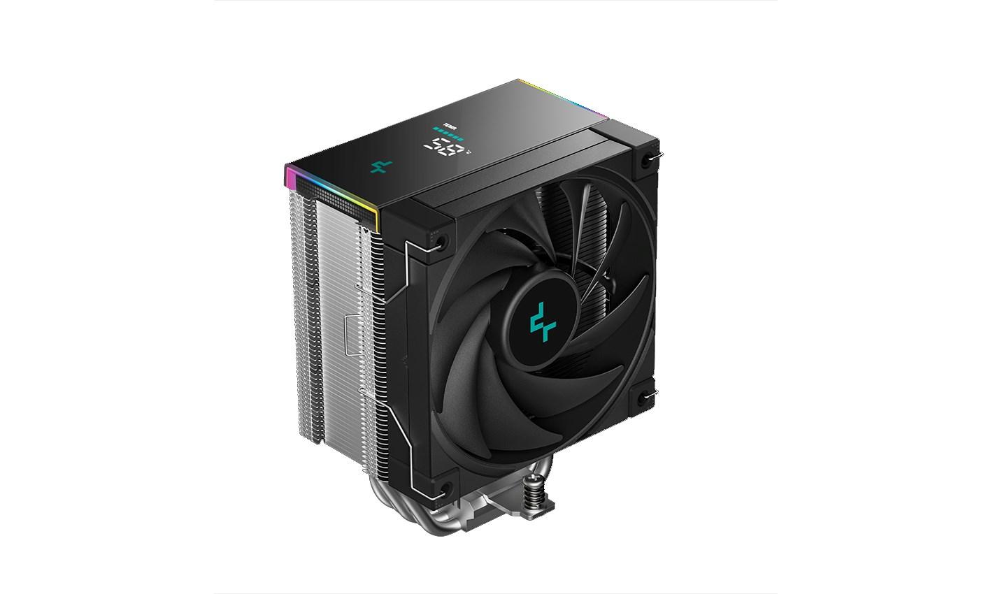 CPU køler DeepCool AK500S Digital SE - sort, 120 mm blæser billede