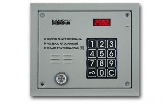 Dørtelefon-panel Laskomex CP-2503TP, sølv, udendørs