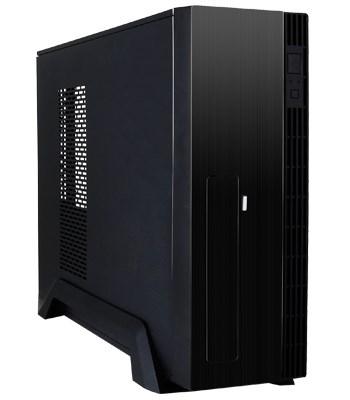 PC kabinet mini tower - Chieftec UE-02B, sort, 250 W billede