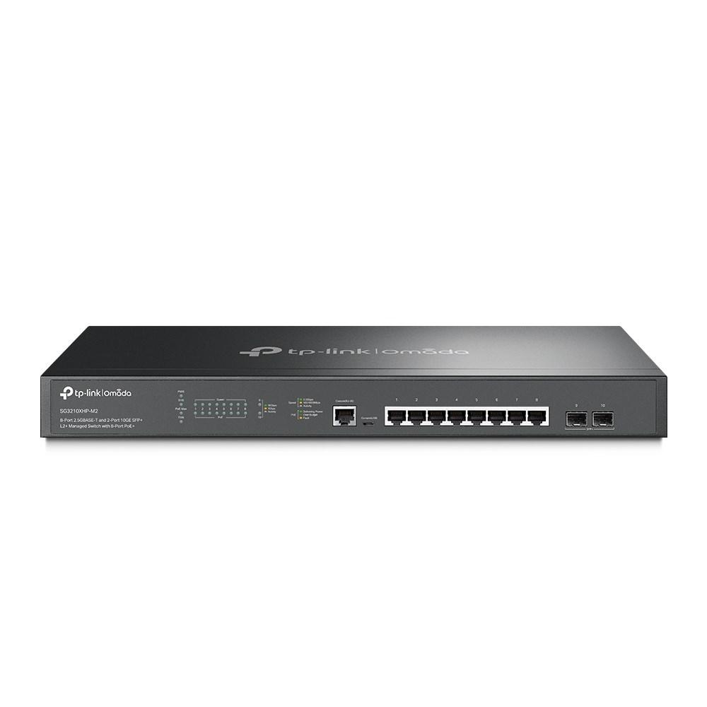 Netværksswitch TP-Link Omada 8× 2,5G + 2× 10G SFP+ L2+ Managed med 8× PoE+ billede