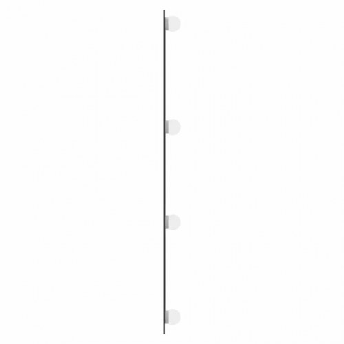 Vægspejl med LED-lys 40 × 80 cm - rektangulært glas