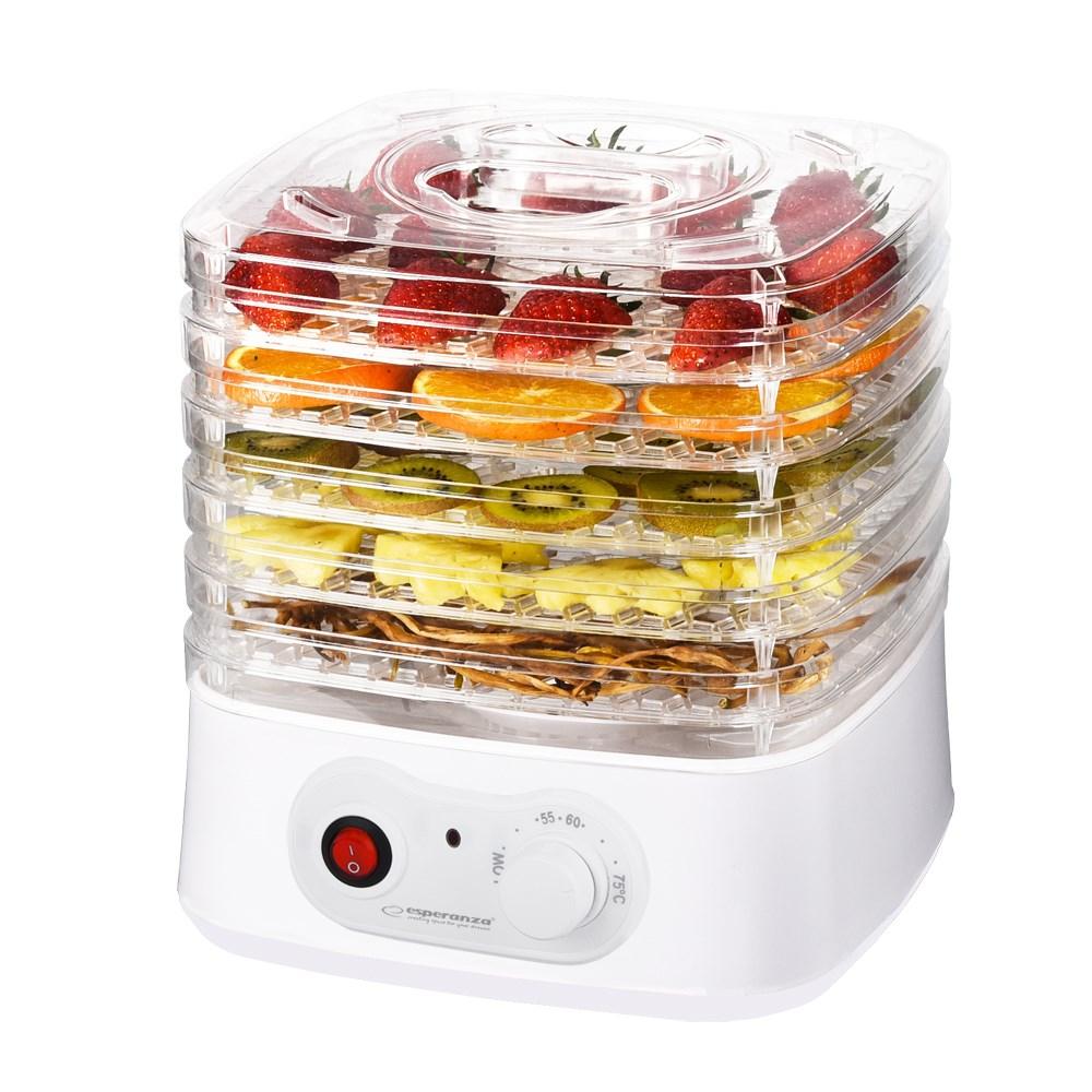 Maddehydrator – Esperanza EKD004, transparent/hvid, 250 W