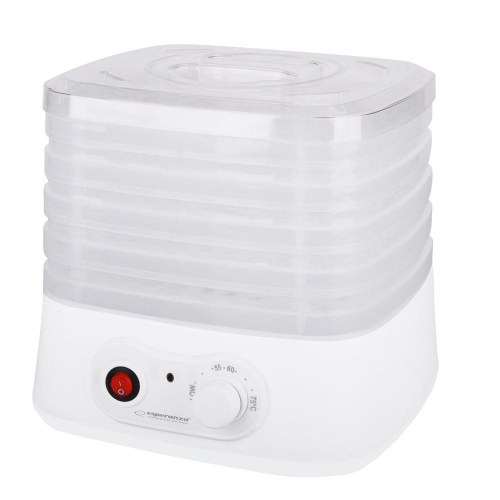 Maddehydrator – Esperanza EKD004, transparent/hvid, 250 W