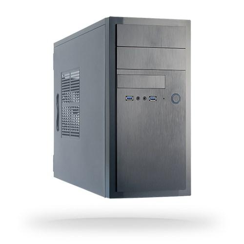 PC kabinet Chieftec Midi Tower, sort - 350 W PSU billede