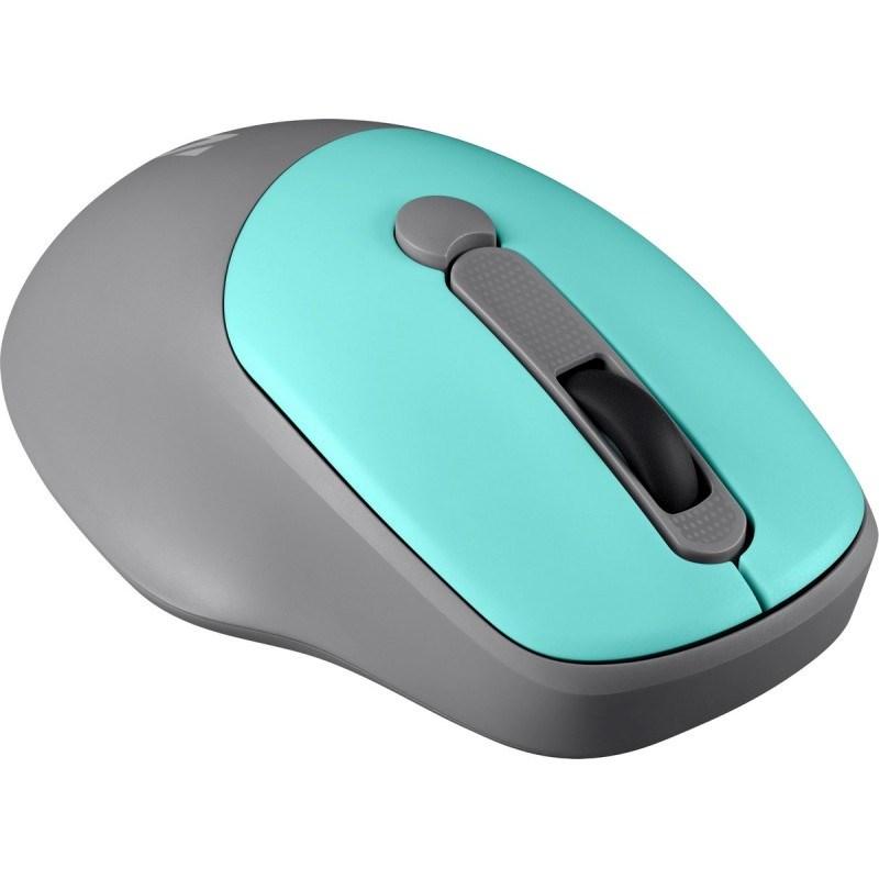 Mysz Defender Mysz bezprzewodowa Defender FEAM MM-296 optyczna bezklikowa silent 1600dpi mieta
