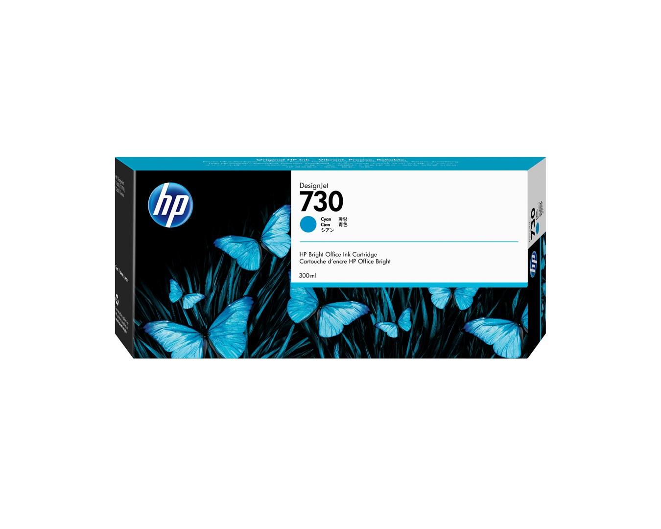 Tonerpatron HP 730 Cyan 300 ml til DesignJet billede