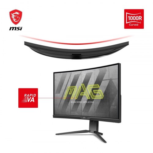 Gaming skærm MSI MAG 275CQRF 27" WQHD, 170 Hz, VA, buet