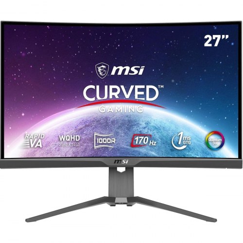 Gaming skærm MSI MAG 275CQRF 27" WQHD, 170 Hz, VA, buet