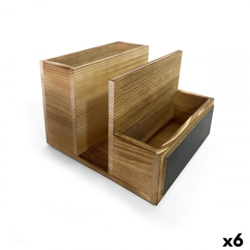 Krydderihylde i træ My Bar 14,5 × 18 × 12 cm (6 enheder)