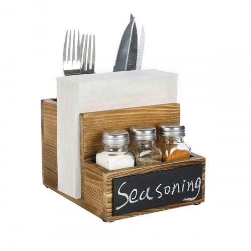 Krydderihylde i træ My Bar 14,5 × 18 × 12 cm (6 enheder)