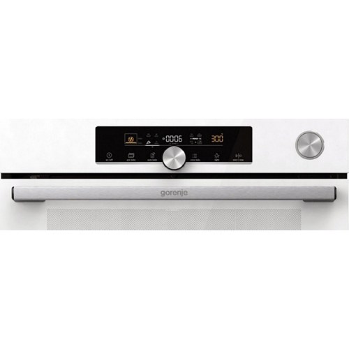 Indbygningsovn Gorenje BPSA6747A08WG – hvid, 77 l, damp