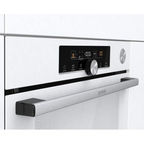 Indbygningsovn Gorenje BPSA6747A08WG – hvid, 77 l, damp