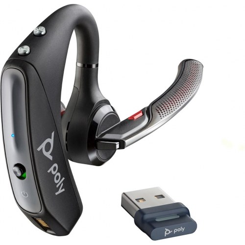 Trådløst headset Poly Voyager 5200 UC med USB-A BT600
