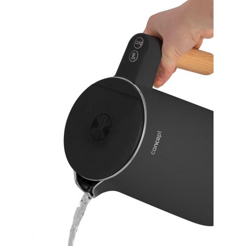 Elkedel CONCEPT RK3302 – antracit, 1,5 l, justerbar temperatur