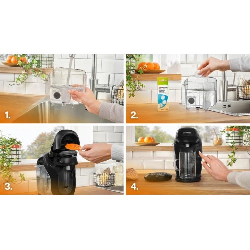 Kaffemaskine kapsler - Bosch Tassimo TAS112E, 0,7 l, fuldautomatisk (sort)